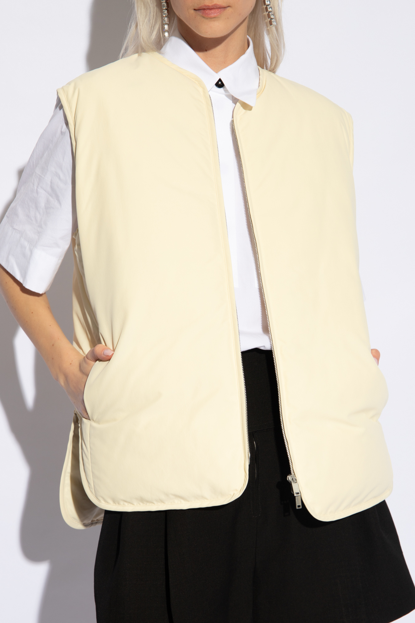 Cream Down vest JIL SANDER+ - Vitkac Italy